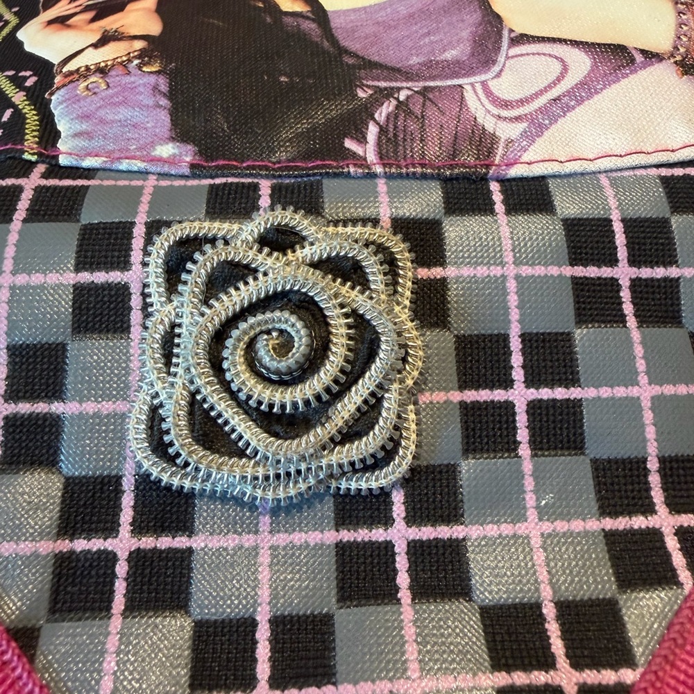 VTG rare HTF y2k 2000s preloved iCarly Pink & Black Messenger Bag - Picture 3 of 9